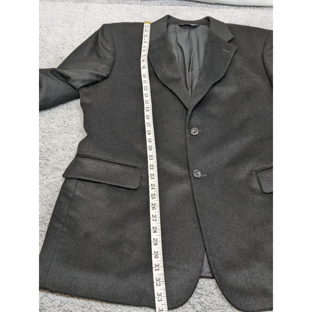 Pronto Uomo Couture 46L Black 100% Cashmere Mens Blazer Jacket Sport Coat‎ NWOT - Picture 8 of 14
